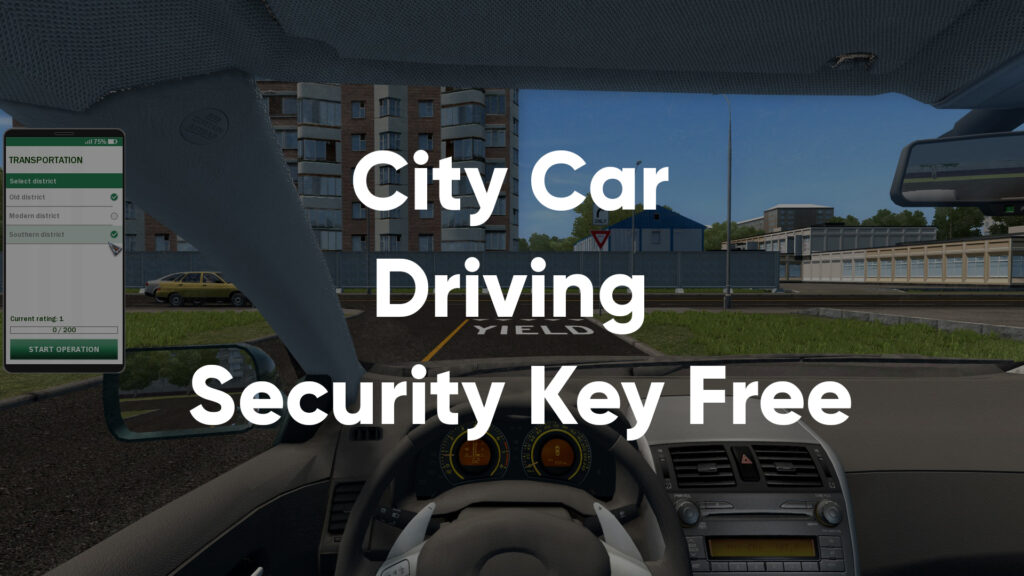 City ​​Car Driving Security Key Free