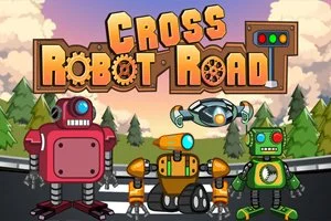 robot cross road