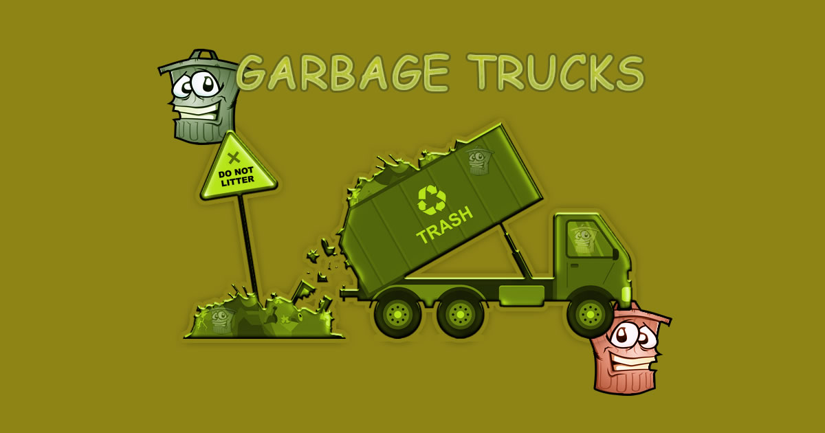 Image Garbage Trucks - Hidden Trash Can