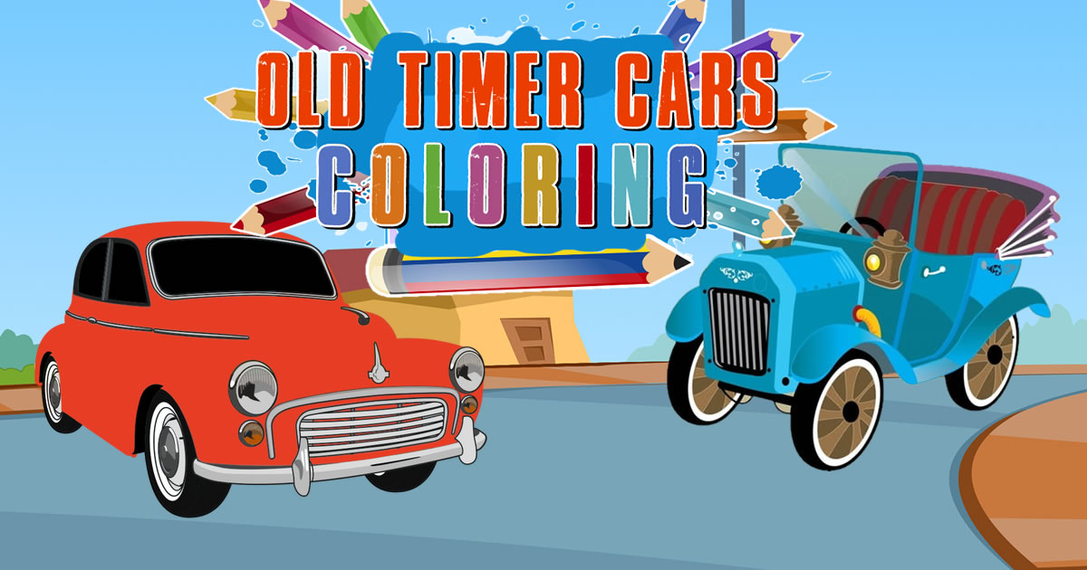 Image Old Timer Cars Coloring